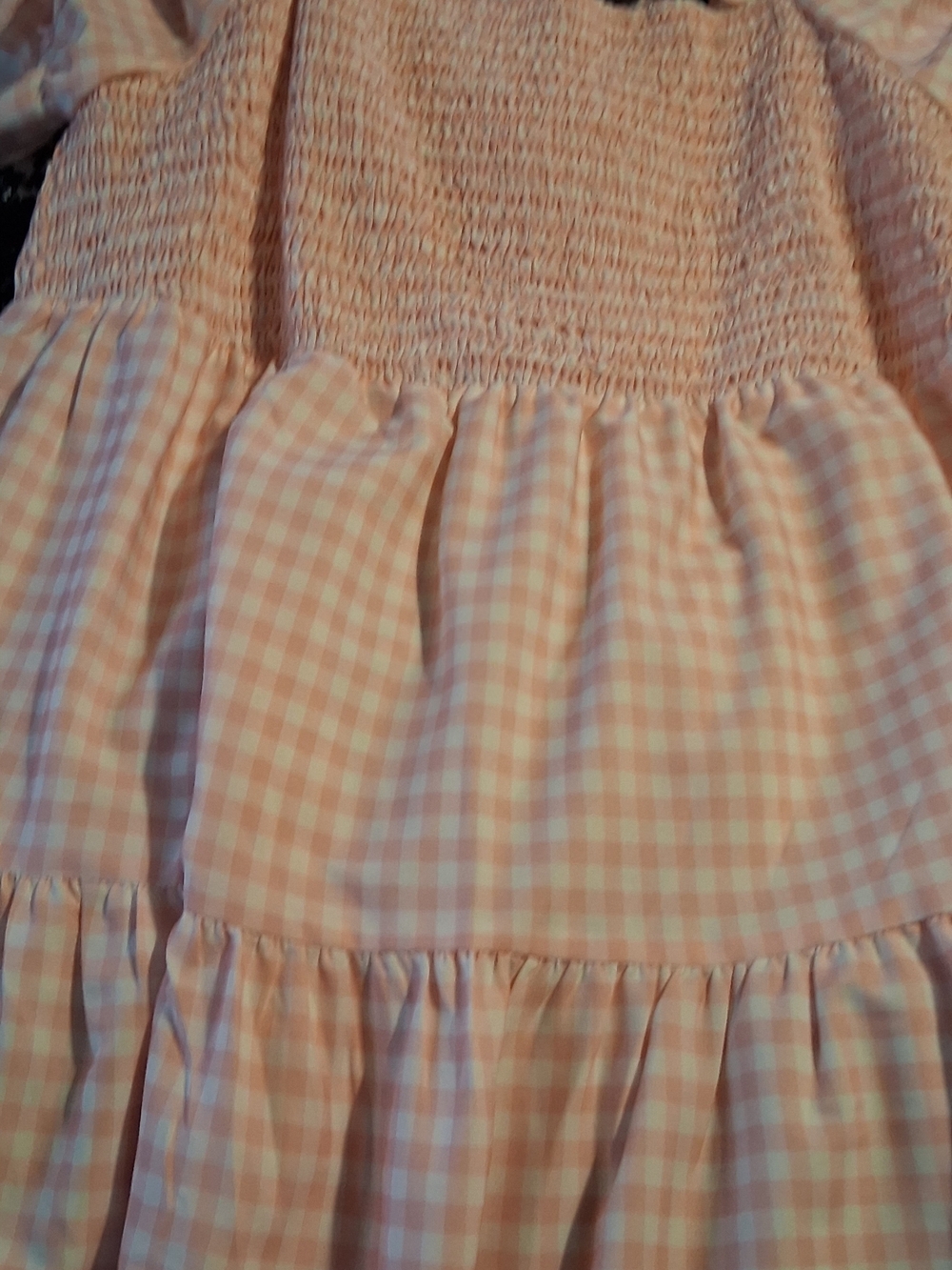 3x Pink Gingham Dress